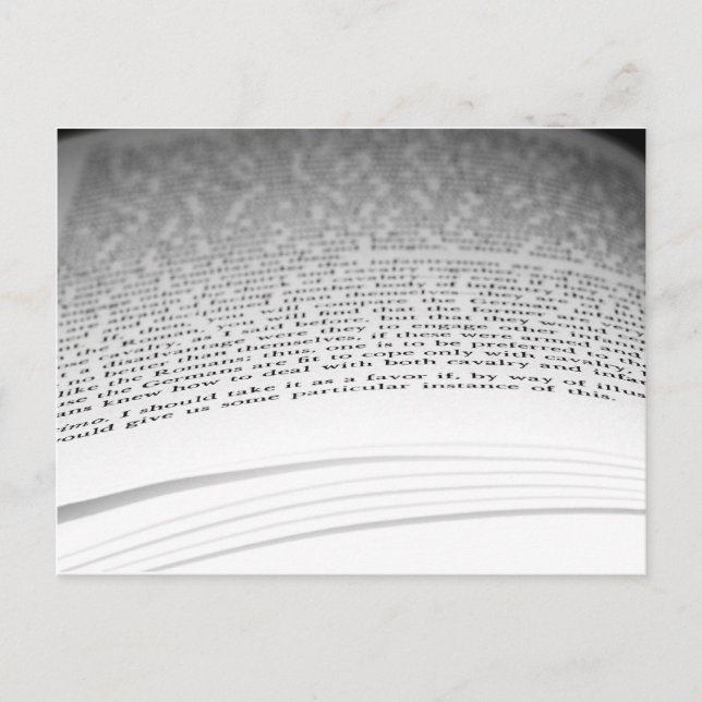 Carte Postale Ouvrir le livre (Devant)