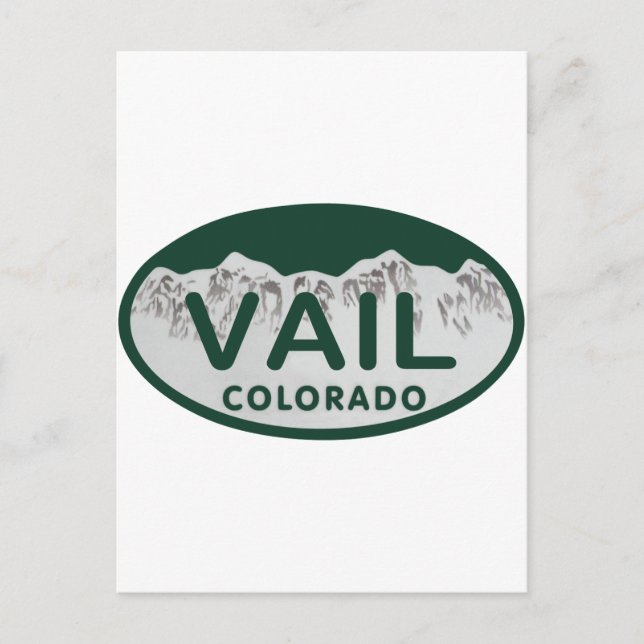 Carte Postale Ovalle de licence Vail (Devant)