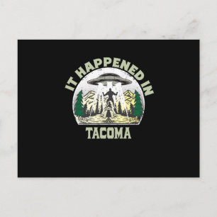 Carte Postale OVNI Alien À tacoma City