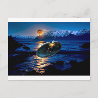 CARTE POSTALE OVNI DIGITAL VOL ART SAUCER