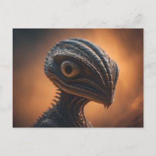 Carte Postale OVNI reptilien
