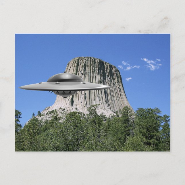 Carte Postale OVNI Salamander à Devils Tower (Devant)