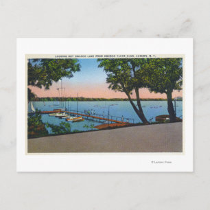Carte Postale Owasco Yacht Club Vue du lac Owasco