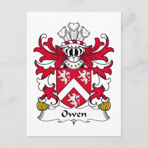 Carte Postale Owen Family Crest