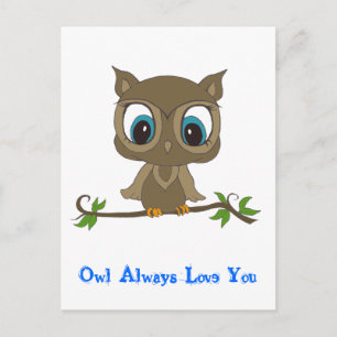 Carte postale Owl
