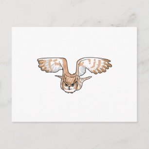 CARTE POSTALE OWL EN VOL