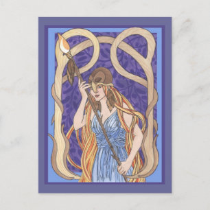 Carte Postale Owl Eyed Athena 3