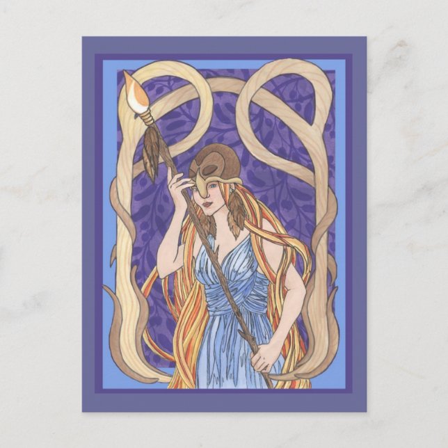 Carte Postale Owl Eyed Athena 3 (Devant)