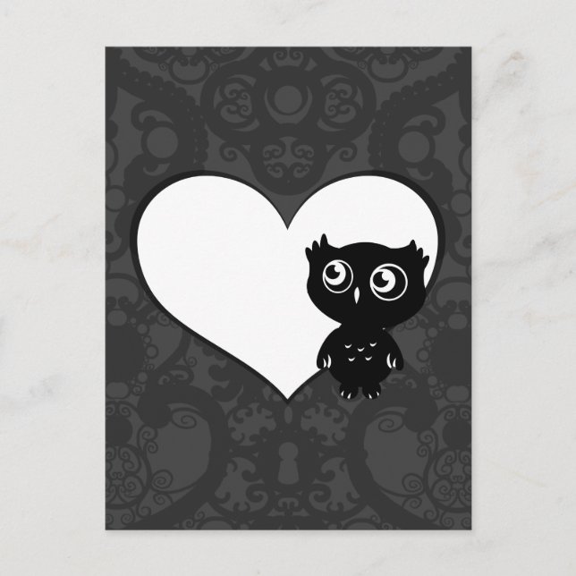 Carte Postale Owl Love IV (Devant)