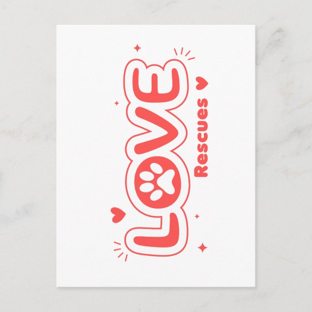 Carte Postale OWRAssit Love Rescues (Devant)