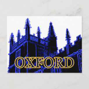 Carte Postale Oxford Angleterre 1986 Bâtir des spirales bleu