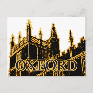 Carte Postale Oxford England 1986 Construire des spirales Brown