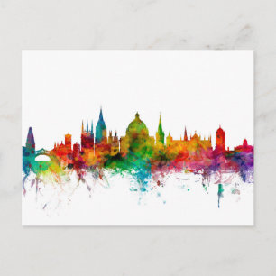 Carte Postale Oxford England Skyline