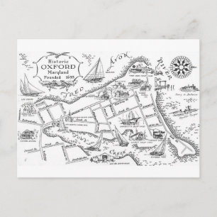 Carte Postale Oxford MD vintage