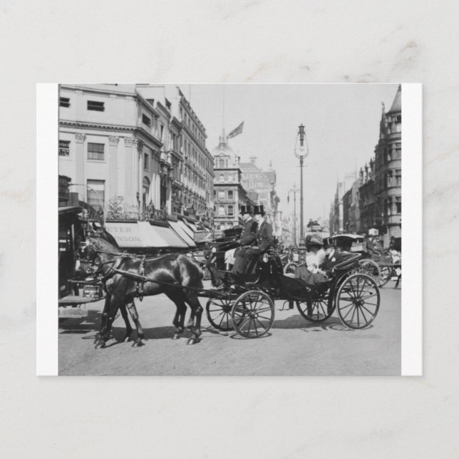 Carte Postale Oxford Street Londres 1904, Angleterre Royaume-Uni (Devant)