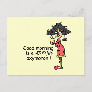Carte Postale Oxymoron bonjour
