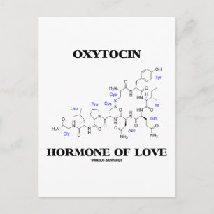 Carte Postale Oxytocine Hormone De L'Amour (Chimie)