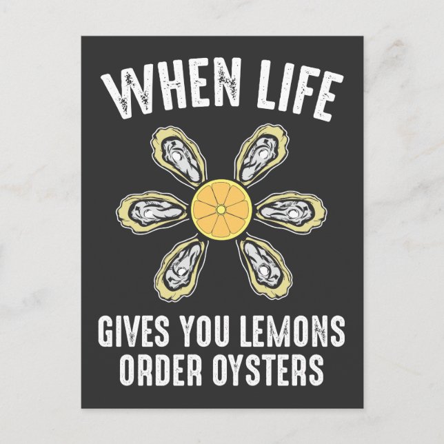 Carte Postale Oyster Eating - Sea Food Gourmet (Devant)