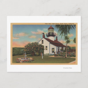 Carte Postale Pacific Grove, Californie - Vue de la maison légèr