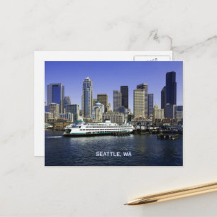 Carte Postale Pacific Northwest Seattle Ferry & Builds