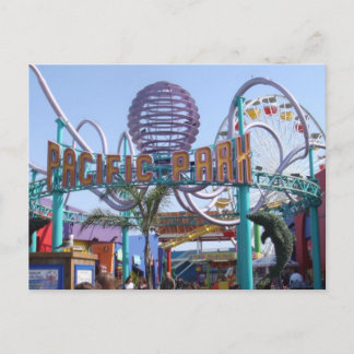 Carte Postale Pacific Park @ Père Noël Monica Pier