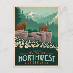 Carte Postale Pacifique Nord-Ouest   États-Unis