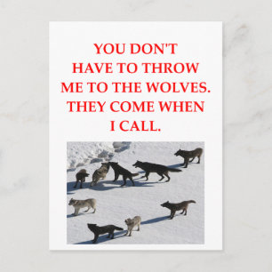 Carte Postale pack loup