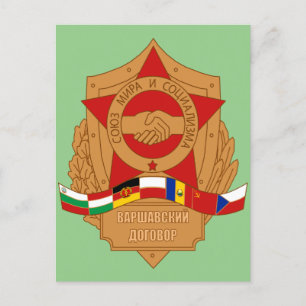 Carte Postale Pacte de Varsovie, Union soviétique, bloc socialis