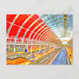 Carte postale Paddington Station London Pop Art