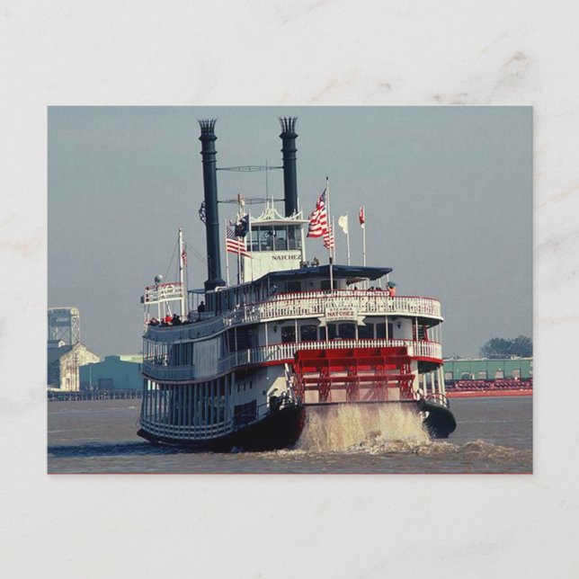 Carte postale Paddle Steamer Natchez New Orleans L (Devant)