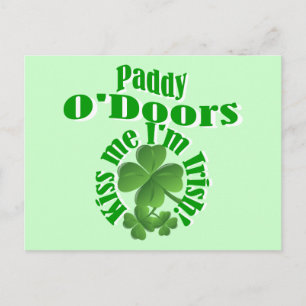 Carte Postale Paddy O'Doors, drôle de nom irlandais