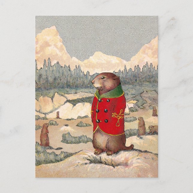 Carte Postale Paddy Paws dans Prairie Dog Town (Devant)