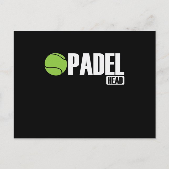 Carte Postale Padel Head Tennis Sport und Ball (Devant)