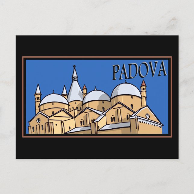 Carte Postale Padova - Style Trunk Steamer (Devant)