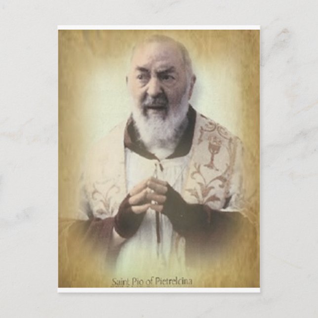 CARTE POSTALE PADRE PIO ANTIQUE (Devant)