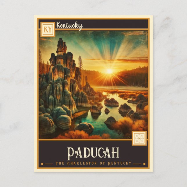 Carte Postale Paducah, Kentucky | VINTAGE (Devant)