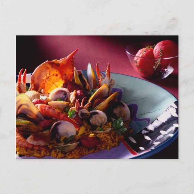 CARTE POSTALE PAELLA ESPAGNOLE (Devant)