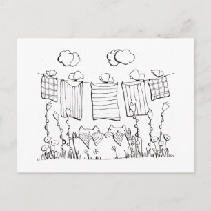 Carte postale Page de couleur