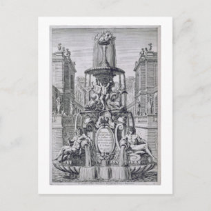 Carte Postale Page de titre de 'Fontaine et jets d'eau dans l'It