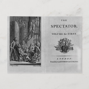 Carte Postale Page de titre du premier volume de collecte