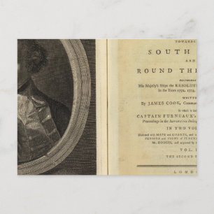 Carte Postale Page de titre du voyage vers le pôle Sud