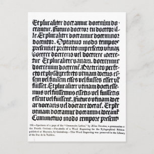 Carte Postale Page du "Grammaire Latine"