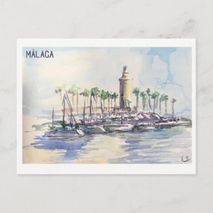 Carte Postale Pages Skethchbook. Málaga