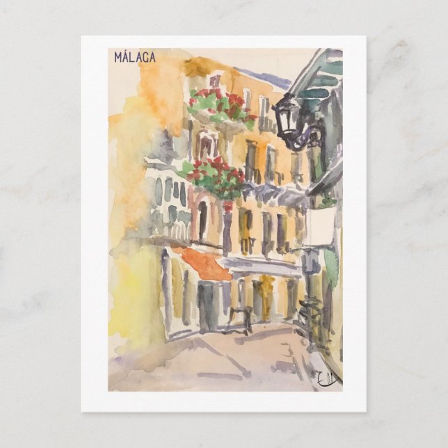 Carte Postale Pages Skethchbook. Málaga m33 (Devant)