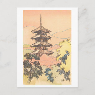Carte Postale Pagode ancienne, Nara, Japon