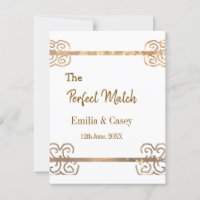 Pailletter vintage doré le couple parfait correspo