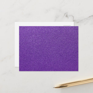 Carte Postale Paillettes violettes, scintillement, fond de paill