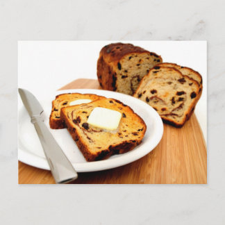 Carte Postale Pain De Raisin Et cannelle
