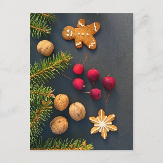 Carte Postale Pain d'épices Noël (Devant)