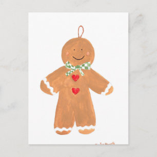 Carte Postale Pain d'épices Noël Cookies Noël Mignonnes